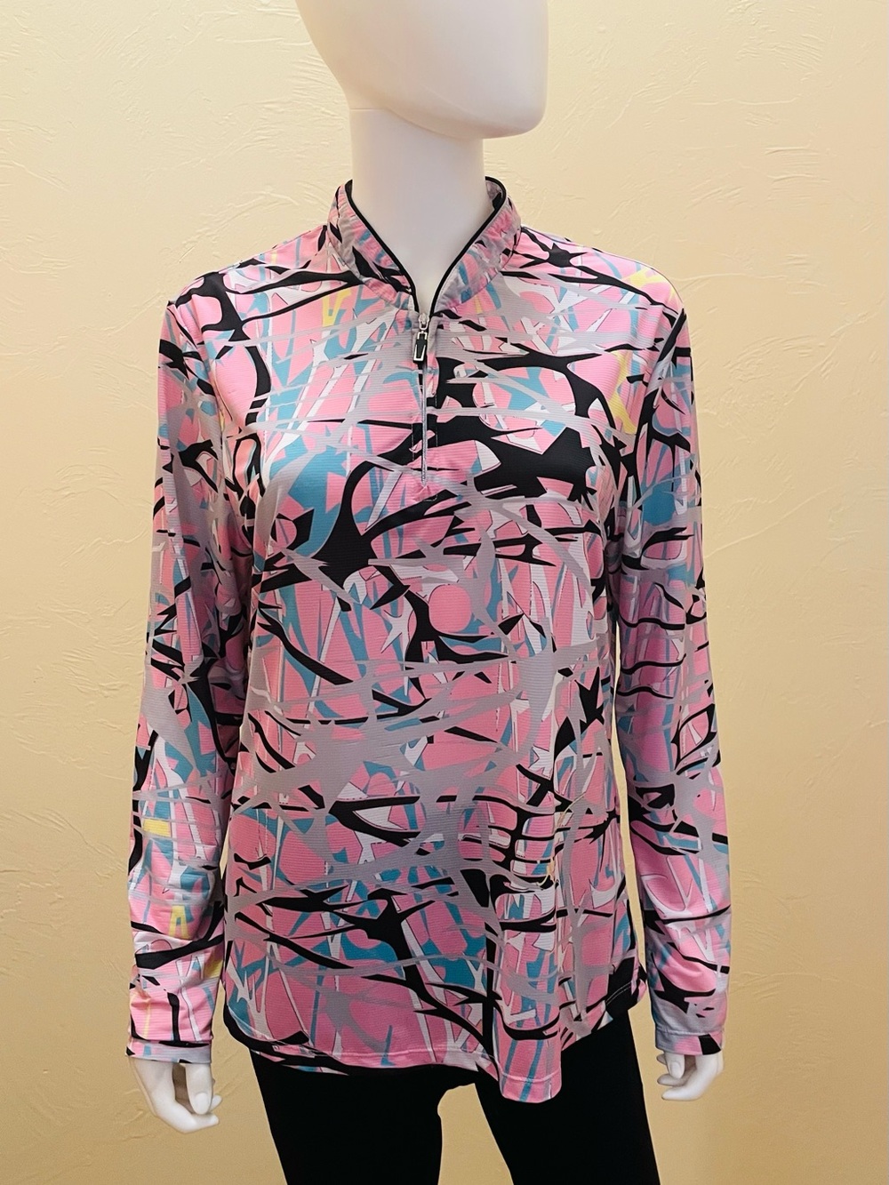 Jamie Sadock Long-Sleeve Quarter-Zip Top